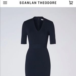 Scanlan Theodore Crepe Knit Dress